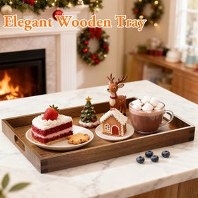 EdenDwell serving trays with built-in handles for easy transport.