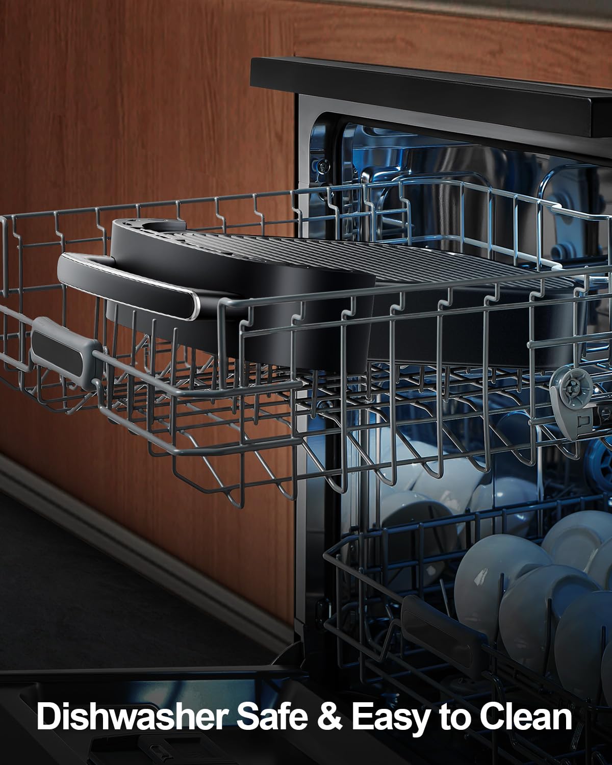 EDENPEER fits a 12-inch pizza and steaks for family dinners.