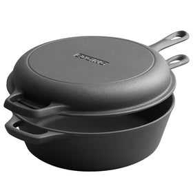 EDGING CASTING 2-in-1 dutch oven with lid for versatile cooking.