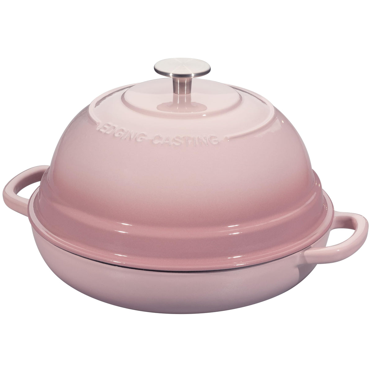 EDGING CASTING dome lid image highlights spacious interior for dough rise and moisture control.