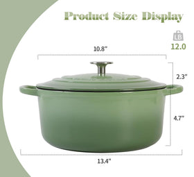 Side view of Edging Casting Dutch oven showing thick cast iron construction.