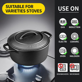 EDGING CASTING easy-care cast iron requires minimal maintenance with simple hand washing.