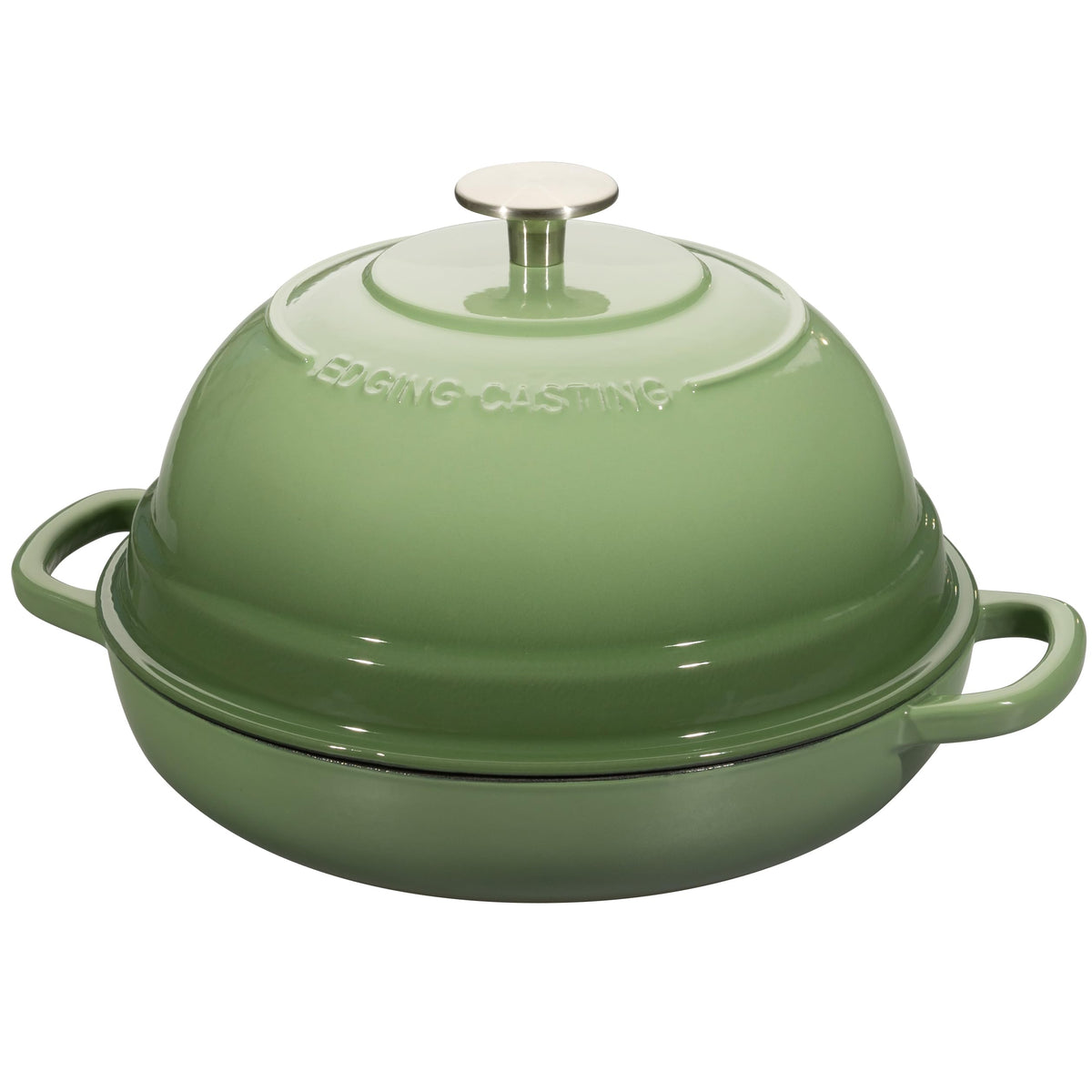 Edging Casting enameled cast iron bread oven highlights even heat distribution for crust perfection