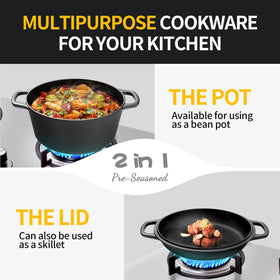 EDGING CASTING outdoor camping pot ideal for campfire and stove use.