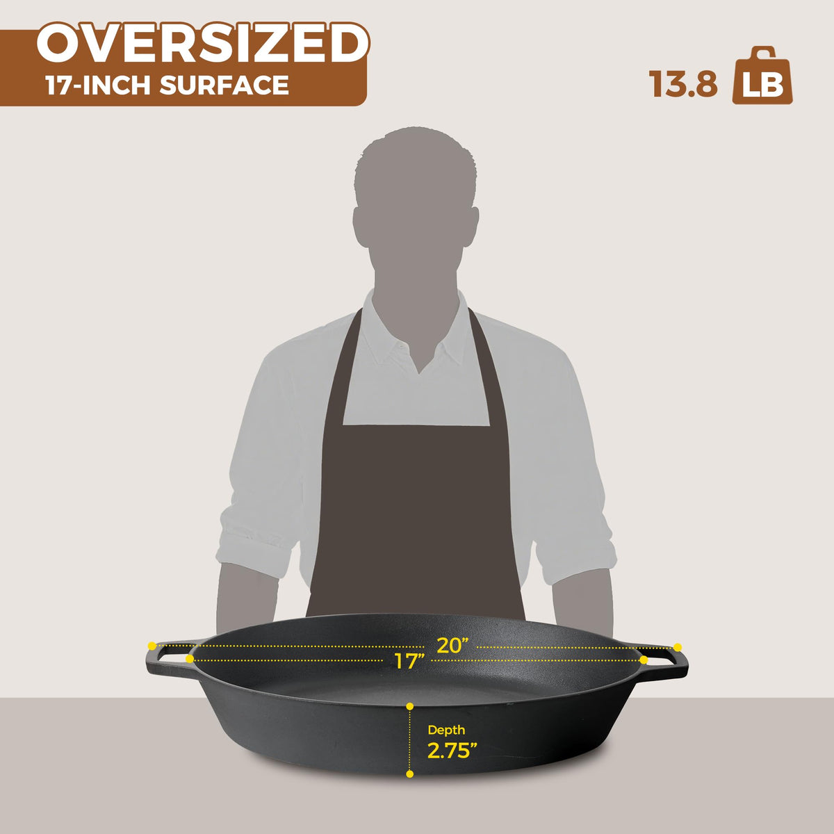 EDGING CASTING pizza pan cast iron for crispy crust and even heat.