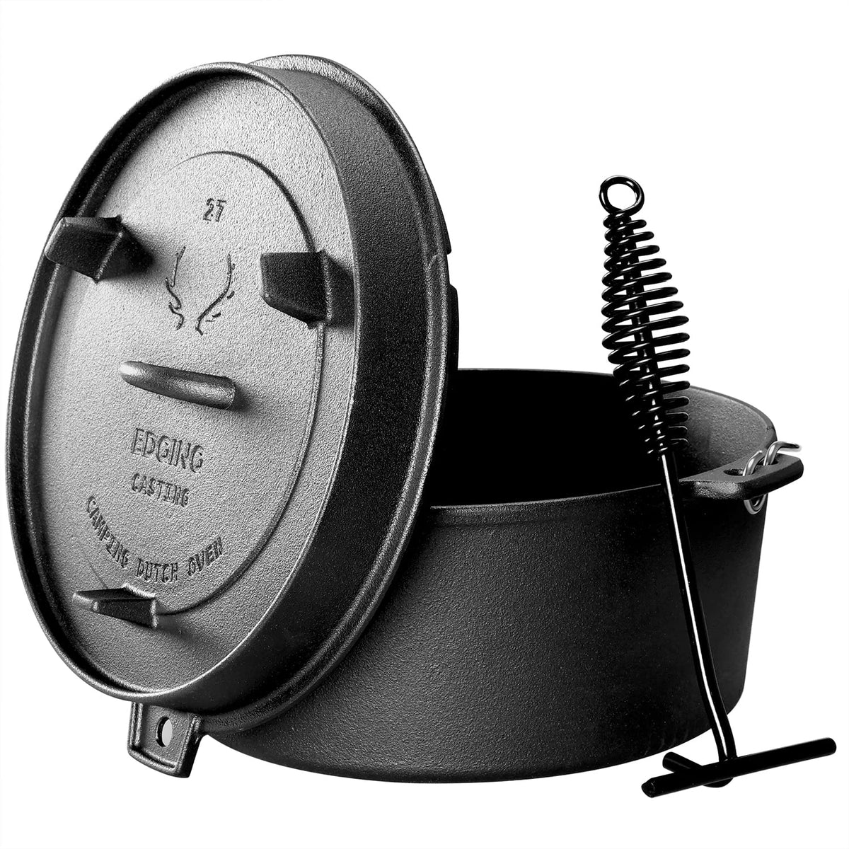 Pre-seasoned cast iron from EDGING CASTING is ready to use, with optional oiling.