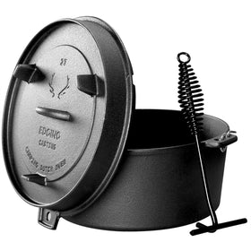 Pre-seasoned cast iron from EDGING CASTING is ready to use, with optional oiling.