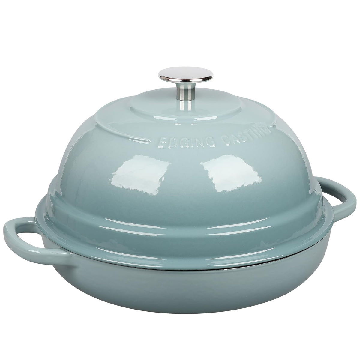 EDGING CASTING seasalt round handles offer a comfortable grip during cooking.