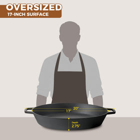 EDGING CASTING care guide for seasoning and maintaining a nonstick patina.