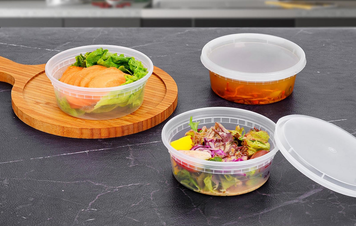 EDI airtight leakproof lids sealing flavors and preventing spills