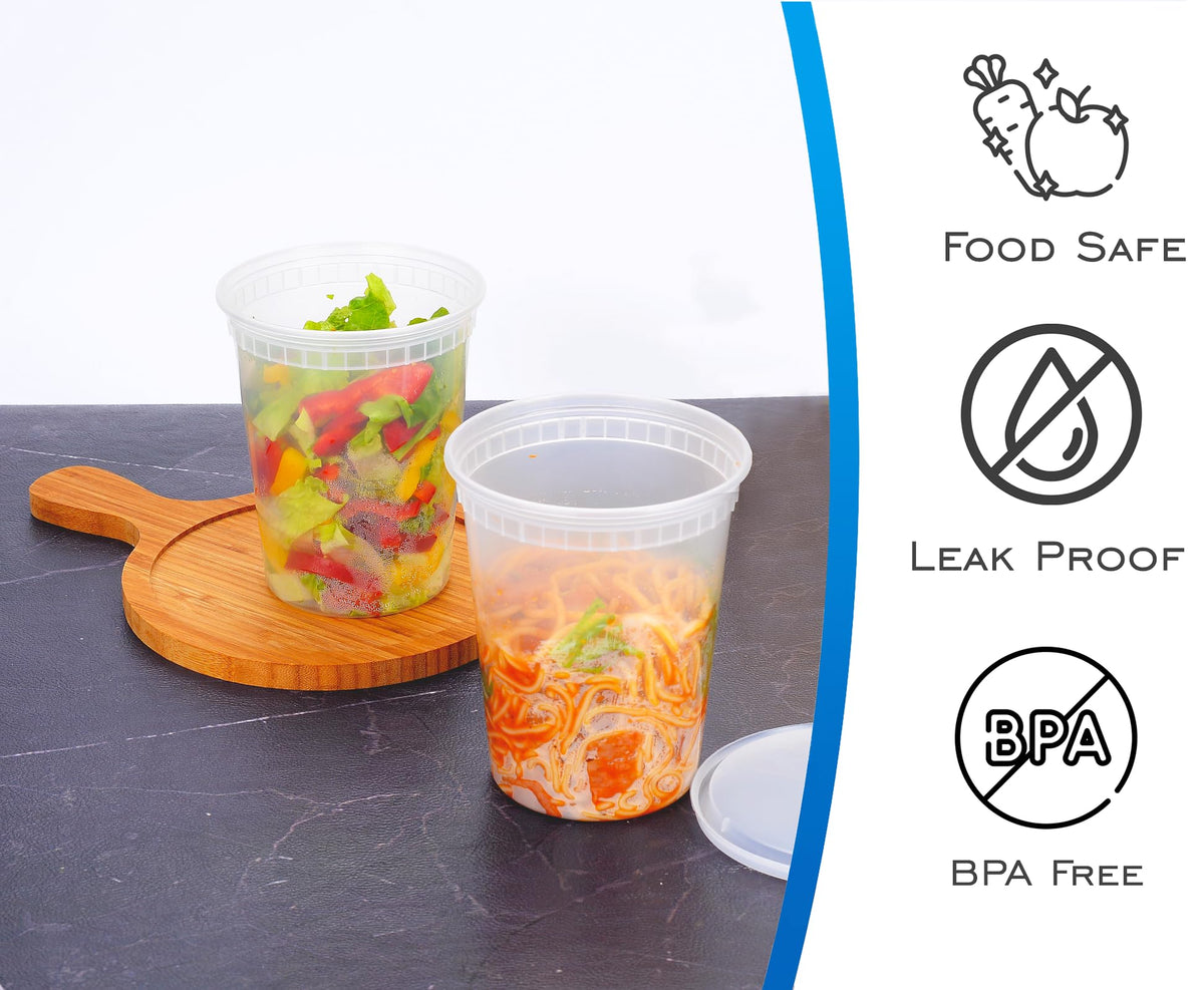 EDI airtight leakproof lids prevent spills during transport