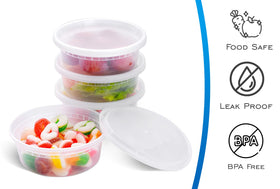 EDI deli containers clear view showing contents and portions