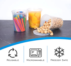 EDI freezer-safe deli containers keep foods fresh in freezer
