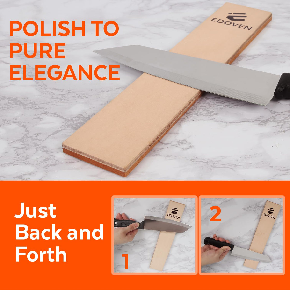 15° and 20° guides ensure consistent, everyday kitchen angles.