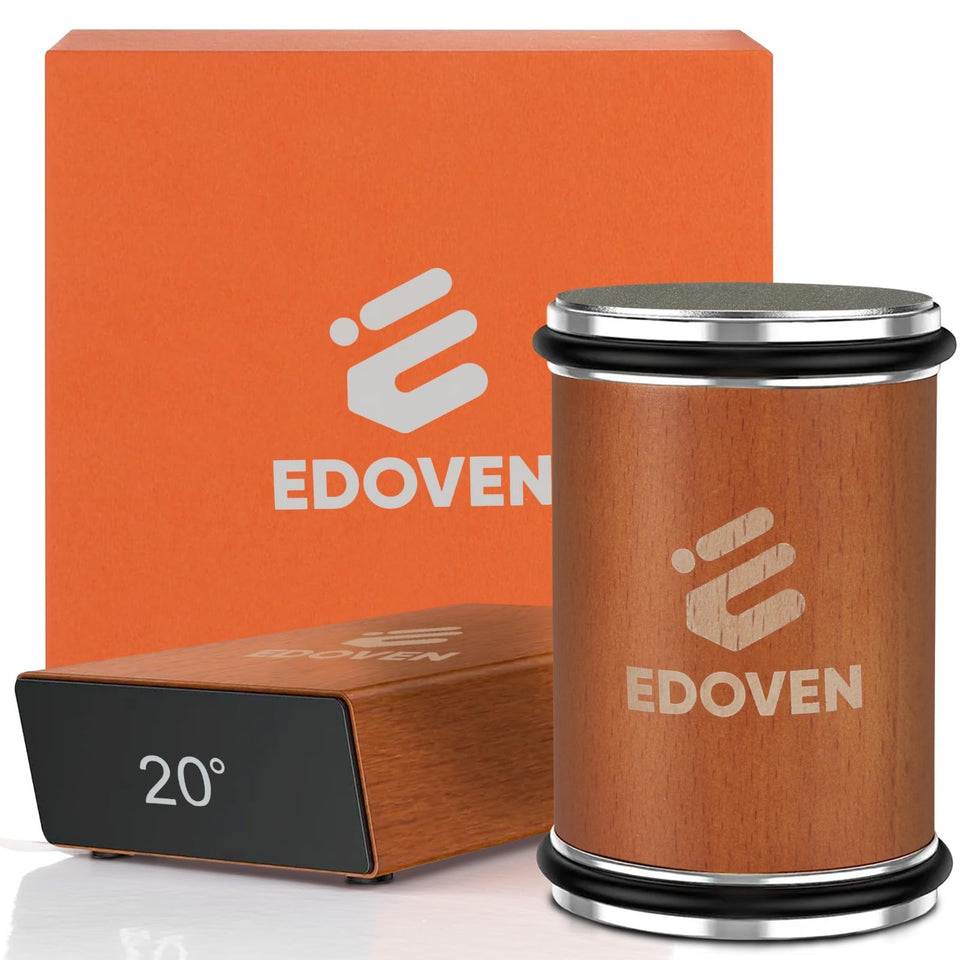 EDOVEN rolling knife sharpener in action delivers a precise edge with minimal effort.