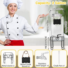 Edycur large 2-gallon capacity reduces refills during parties.