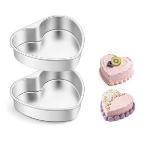 E-far 8-inch heart cake pan overview for double-layer baking
