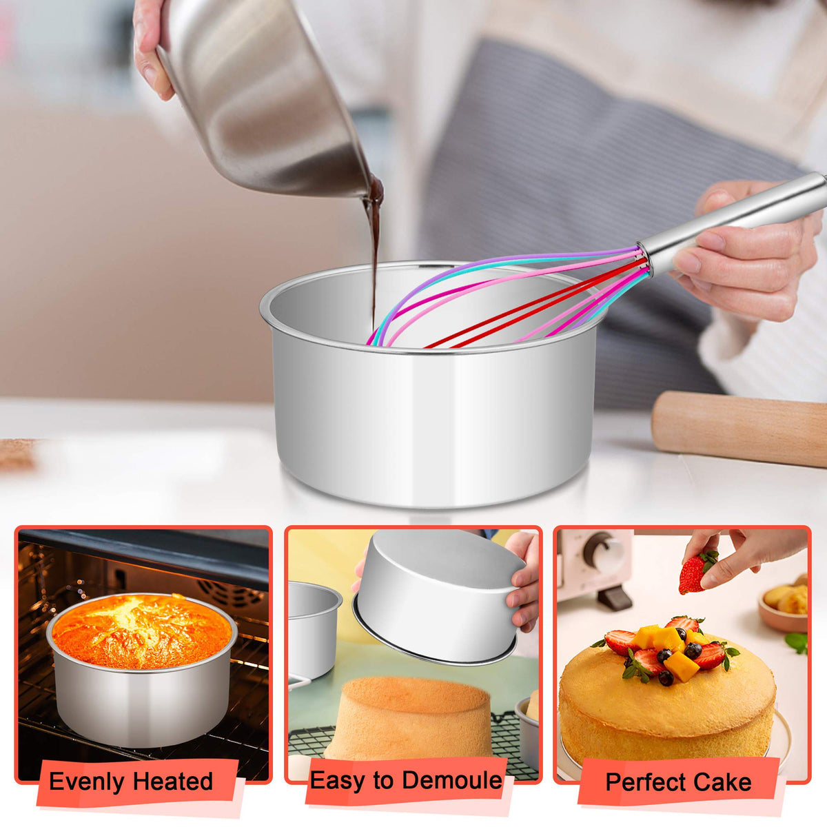 E-far dishwasher-safe pans simplify cleanup after busy baking sessions.