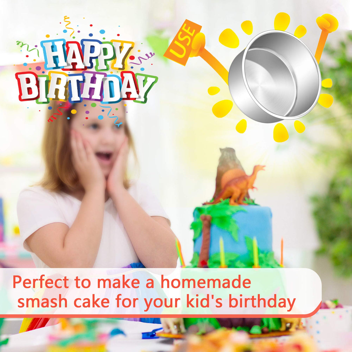 E-far versatile pans work for cakes, steam sides, or serving trays.