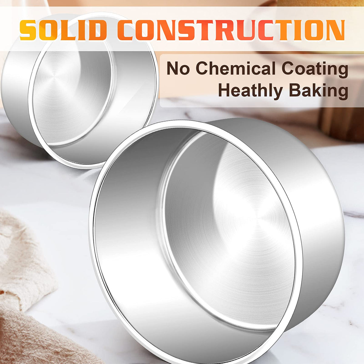 E-far non-toxic stainless steel keeps baking safe and durable over time.