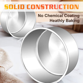 E-far non-toxic stainless steel keeps baking safe and durable over time.