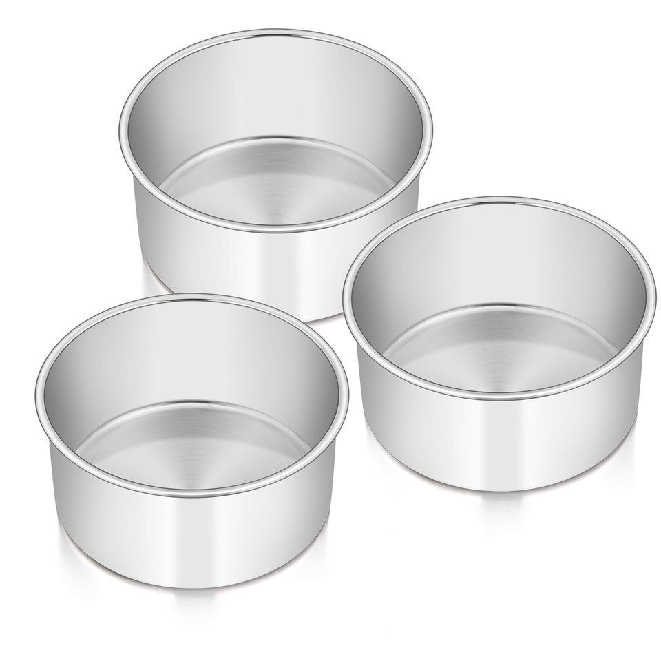 E-far cake pans set of 3 with mirror finish for easy release and premium look.