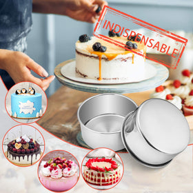 E-far straight sides help create level cakes with even height.