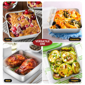 E-far pan duo is dishwasher-safe, ideal for everyday baking.