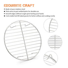 E-far stainless steel rack demonstrating dishwasher safe durability and rust resistance.