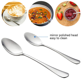 E-far dinner spoons offering balanced weight for comfortable dining.