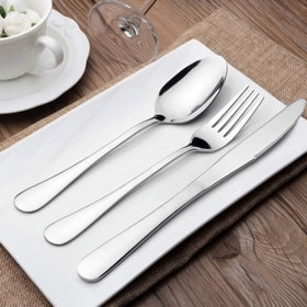 E-far salad forks with a contemporary design for easy plating.