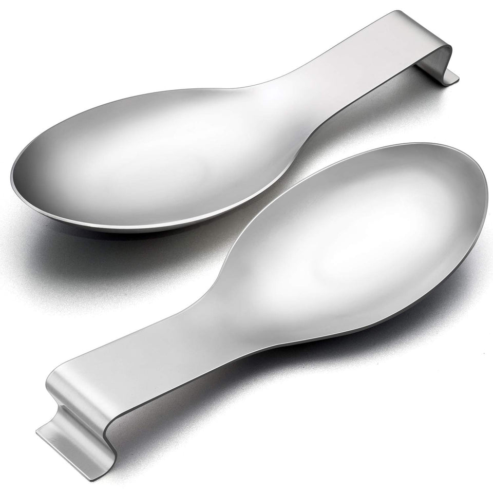 E-far spoon rest set 2 on stove top with wide resting area for utensils