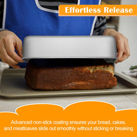 Stackable loaf pan design saves kitchen storage space
