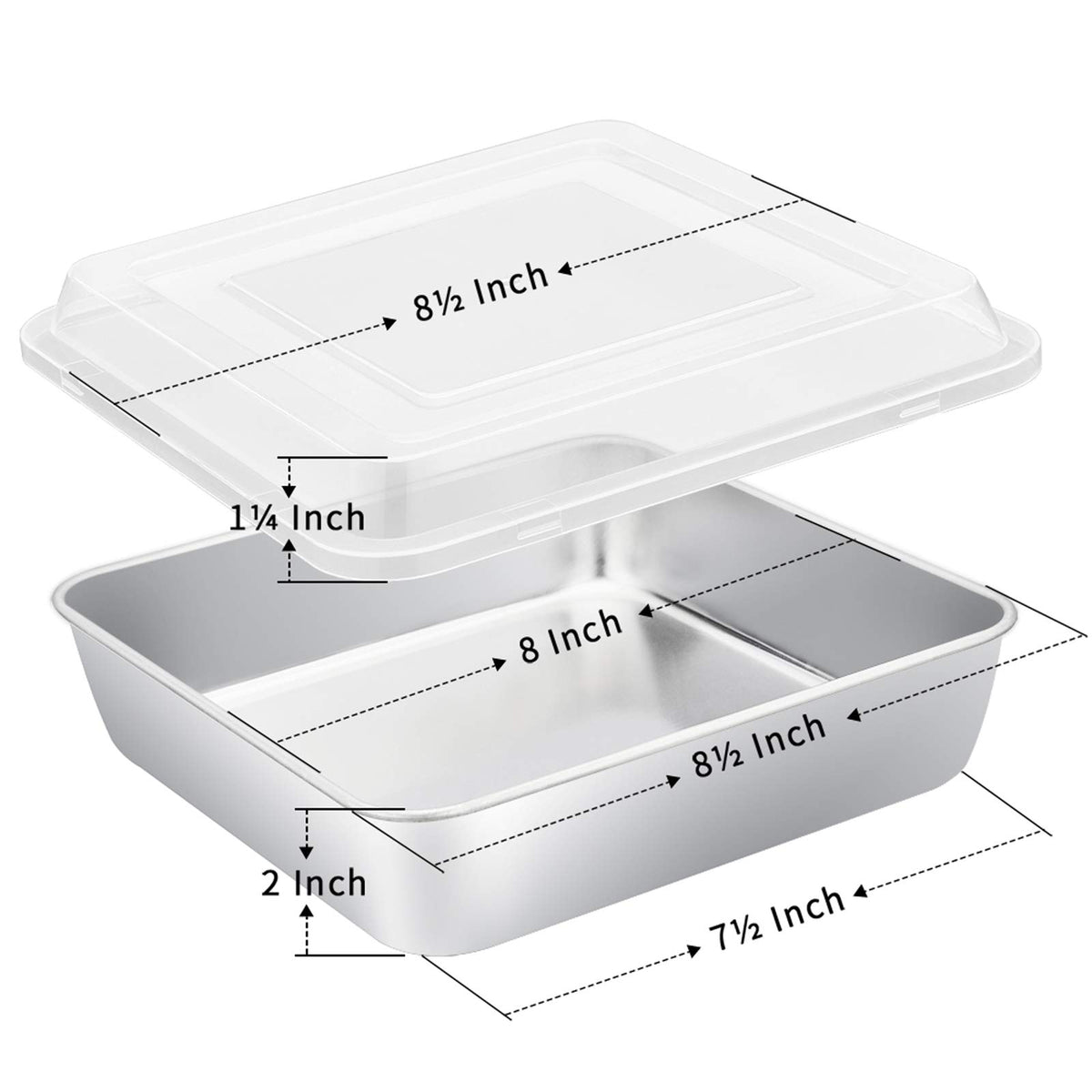 E-far stainless steel bakeware pan set for durable, toxin-free cooking.