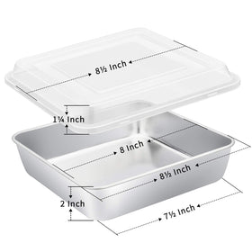 E-far stainless steel bakeware pan set for durable, toxin-free cooking.