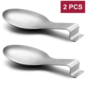 E-far stainless steel spoon rest highlights durable, rust-resistant surface for daily use