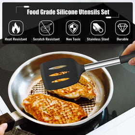 E-far sturdy ladle with heat-insulating handle perfect for soups