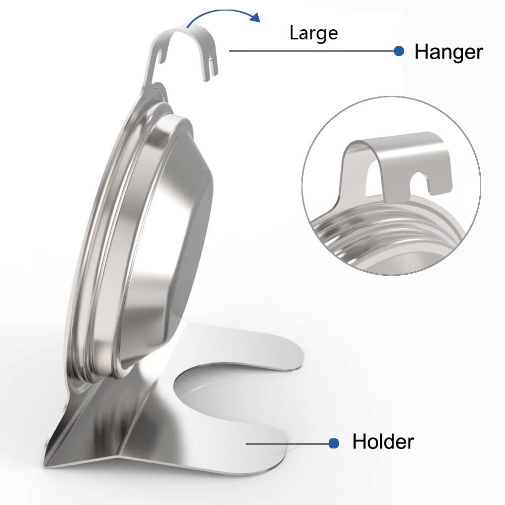 Efeng oven thermometer hangs or stands on rack for flexible placement in the kitchen.