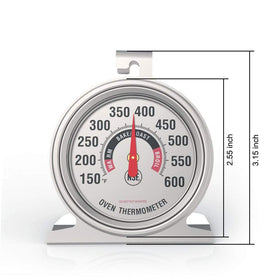 Efeng thermometer with toughened glass dial for durable, accurate readings during cooking.