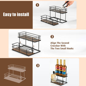 Versatile design supports syrups, oils, condiments, or mugs.