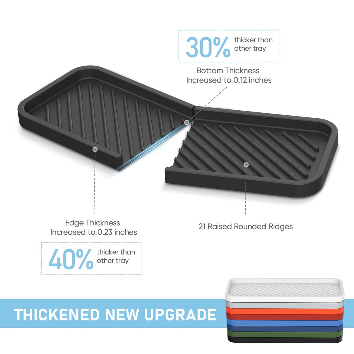 EG-SIPRO silicone sponge holder with non-slip base for secure placement