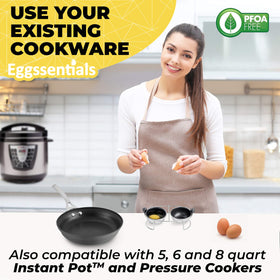 Eggssentials 6-inch poaching rack fits most pots and Instant Pots