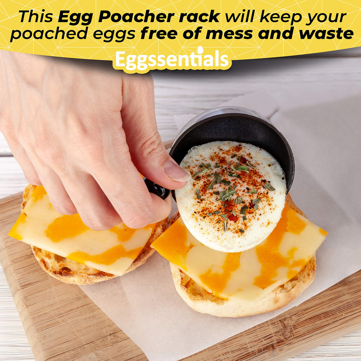 Dishwasher safe poacher cups for easy cleanup