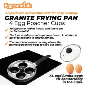 Eggssentials induction-ready base ensures compatibility with most stoves.