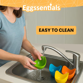 Eggssentials poached egg cups dishwasher-safe for effortless cleanup