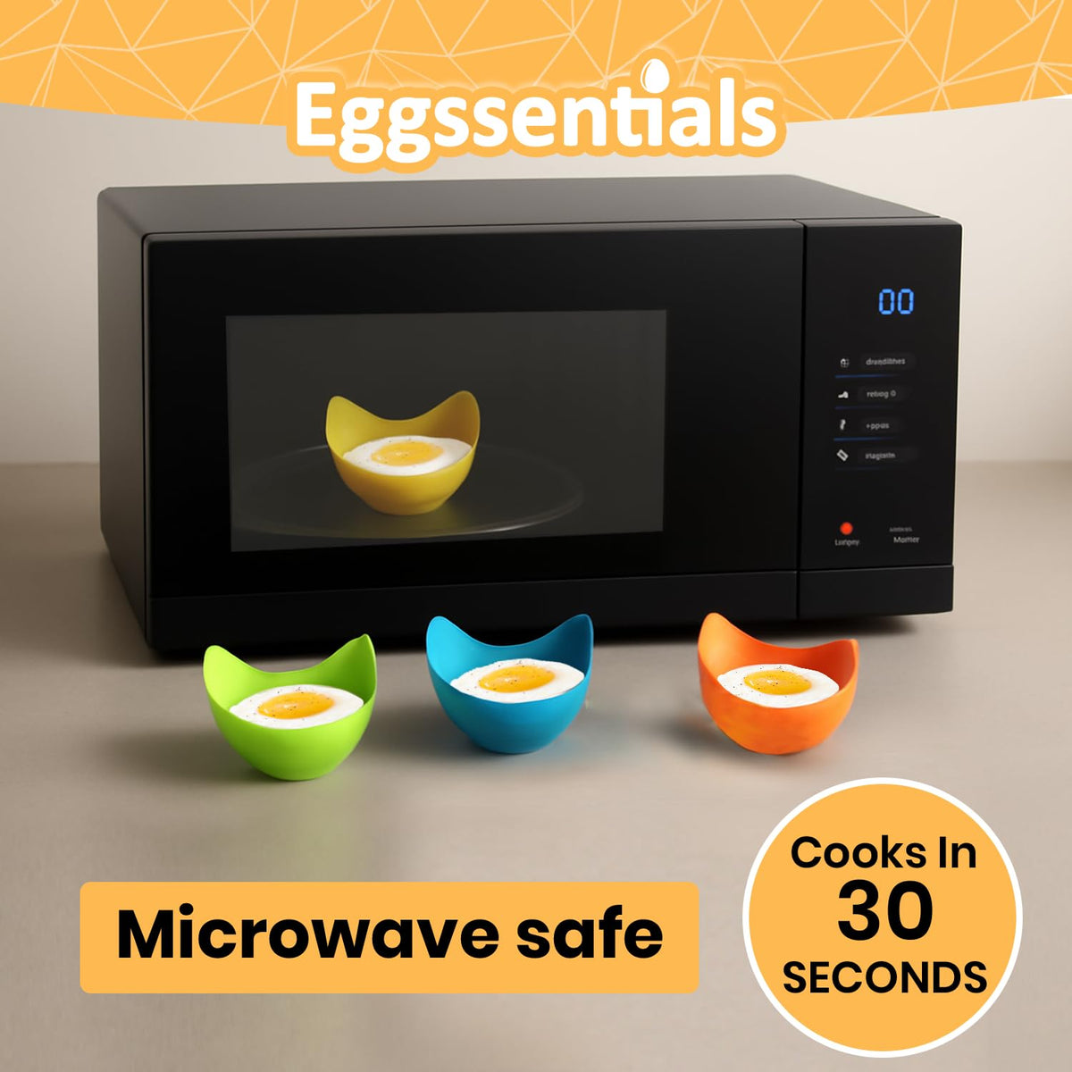 Eggssentials poached egg cups microwave-ready for rapid meals