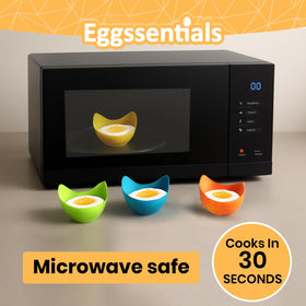 Eggssentials poached egg cups microwave-ready for rapid meals