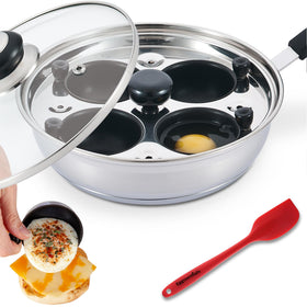 Eggssentials poached egg maker pan for quick, perfect poached eggs.