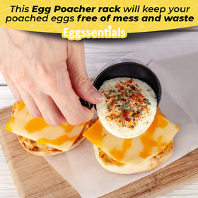 Eggssentials cups with removable handles reduce mess during transfer