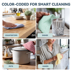 Egles colorful kitchen dishcloths add style while tackling spills